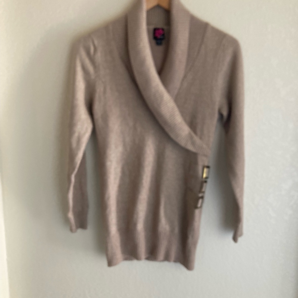 Vintage Cozy Tan Sweater Size M